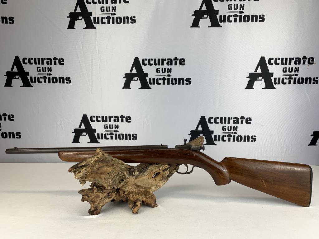 Winchester 2 NSN 22 S, L, LR: With an overall length of 33.5" this varmint gun is good for those pesky little critters or for teaching your young ones to shoot. Comes with a fixed front and rear sight. Please see the photos.