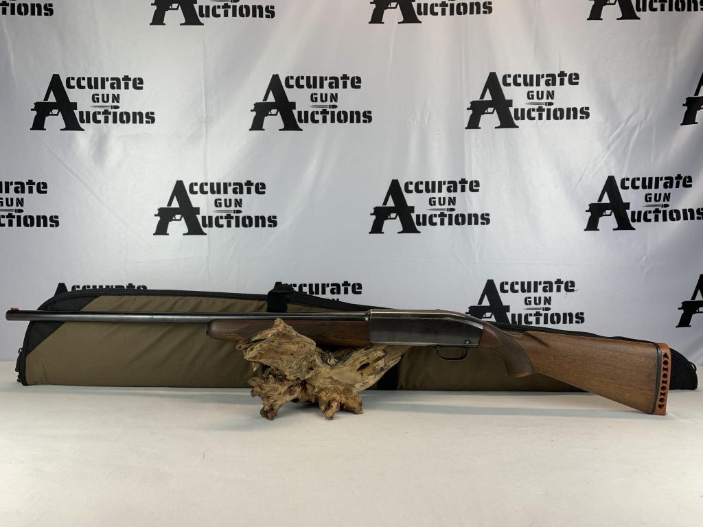 Winchester 50 12 GA: With an overall length of 47.25" this shotgun comes with a FO front sight, is fully functional and the furniture looks great Comes with a soft case. Please see photos.