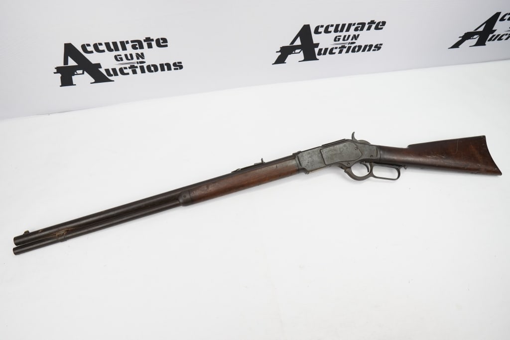 Winchester 1873 38 WCF: Developed from the 1860 Henry rifle, Winchester rifles were among the earliest repeaters. The Model 1873 was particularly successful, being marketed by the manufacturer as "The Gun That Won the West".