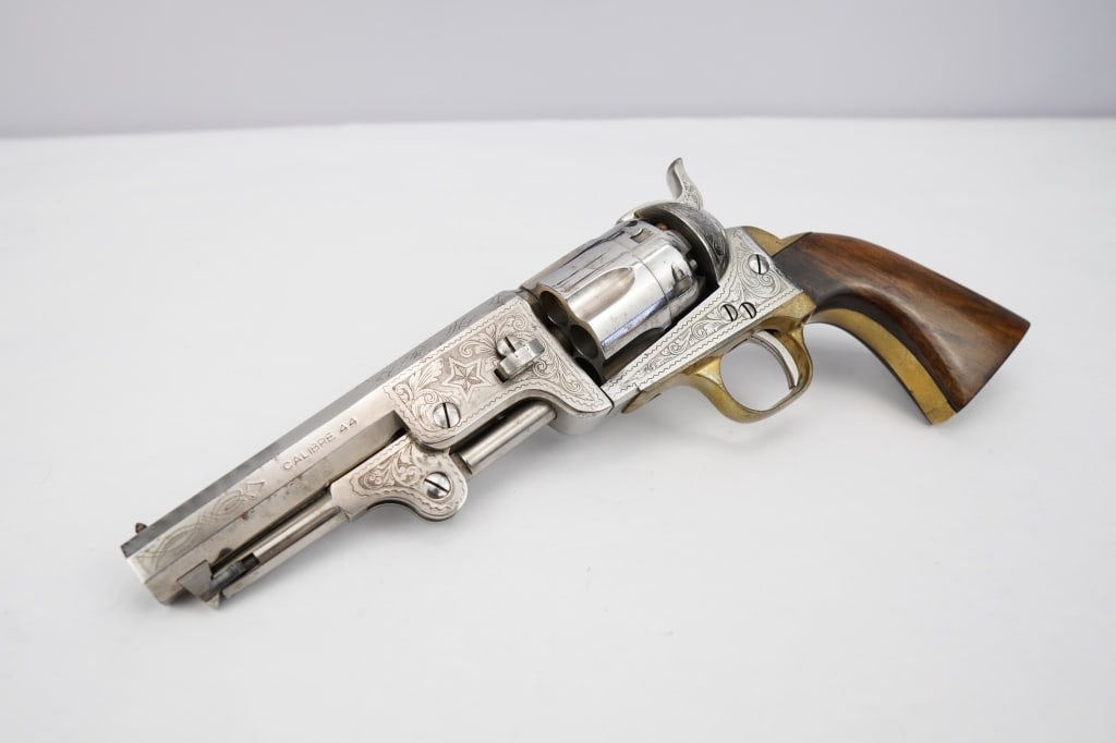 Flli Pietta Navy .44 BP: This F.Llipietta appears to be modeled after the iconic Colt 1851 Navy. It is a .44 cal black powder only single action revolver with an 8" barrel and a 6 round capacity. The revolver is in excellent 