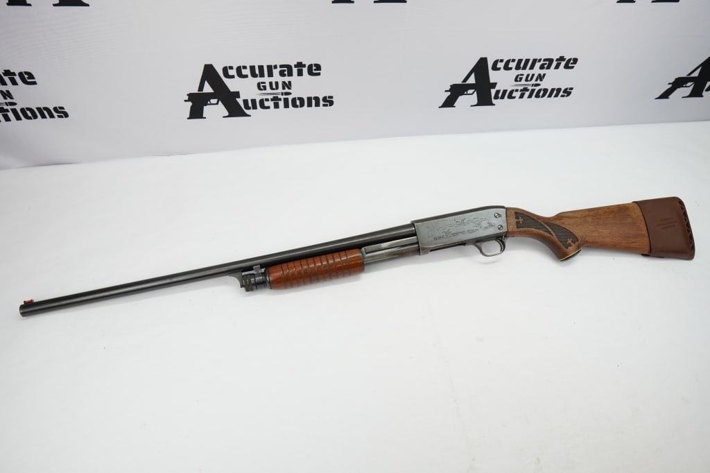 Ithaca 37- Featherlight 12 GA: Designed by John Moses Browning, and originally manufactured in 1937, the Model 37 Featherlight has stood the test of time, providing generations of sportsmen with a reliable firearm for all types of