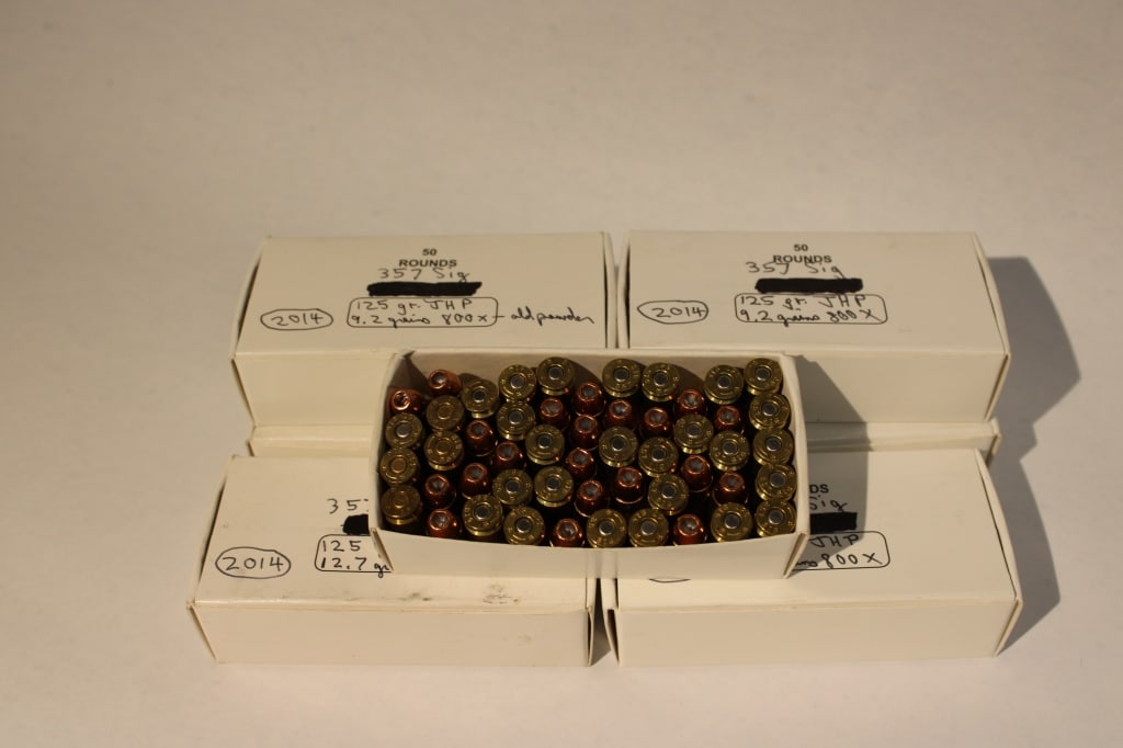 Reloaded Ammo .357 SIG: 348 Rounds of reloaded .357 Sig