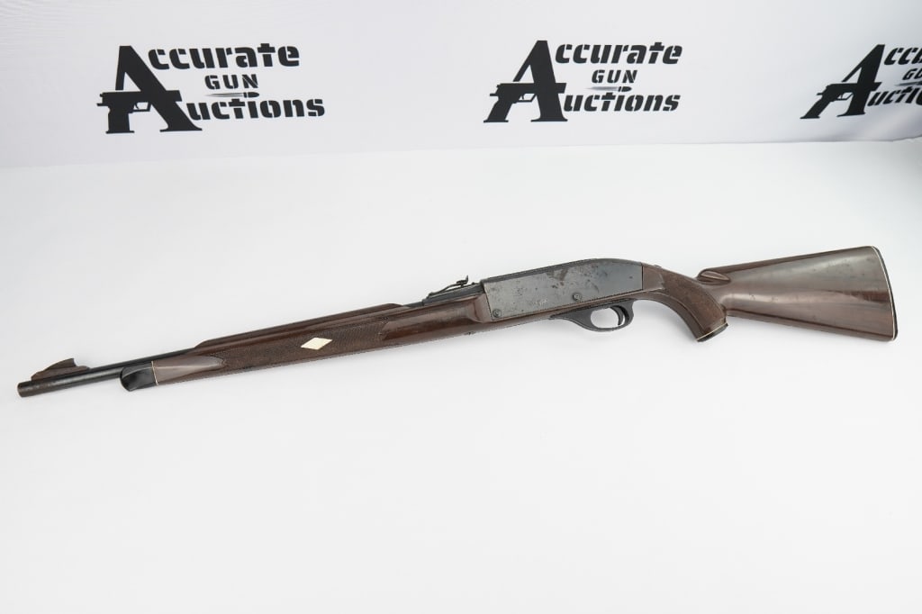 Remington Nylon 66 22 L.R. Only: This Remington Nylon 66 features a 18” barrel, fixed sights, and is tube fed from the stock of the rifle. This rifle does have some rust on the frame and barrel. Please see photos.