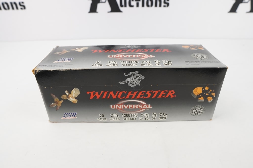 Winchester 20 GA Birdshot 20 GA: 1 box of 100 rounds of Winchester 20 ga birdshot. Please see photos.