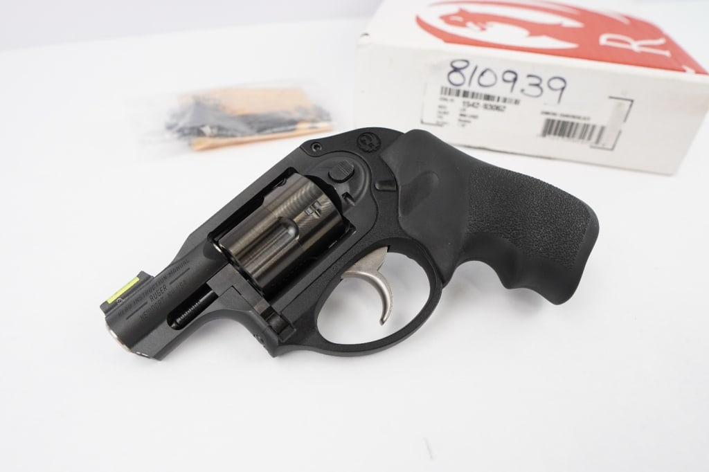 Ruger LCR 9MM LUGER: Ruger's LCR is a lightweight, small-frame revolver with a uniquely smooth trigger and highly manageable recoil. It features a monolithic frame with a grip peg allowing for use of a variety of grip sty