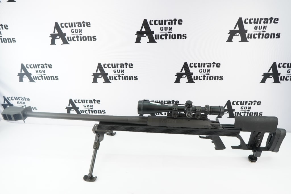 ARMALITE AR-50 50BMG: The AR-50 is a single shot bolt action rifle chambered for the powerful .50 BMG cartridge. The rifle features a unique octagonal receiver and utilizes ArmaLite's proprietary V-Channel chassis. Designe
