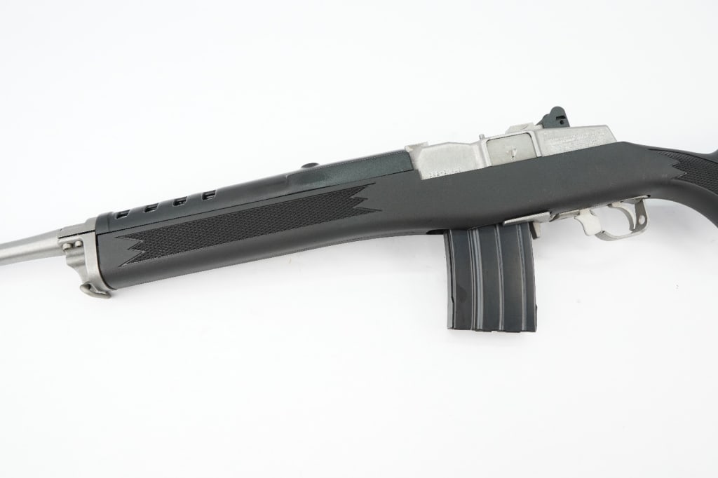 Ruger Ranch Rifle .223: The Ruger Mini-14 Tactical Stainless rifle offers inherent accuracy and quick repeat shot capability. Its Garand-style action with breechbolt locking system, is a fixed-piston gas system and self-clea