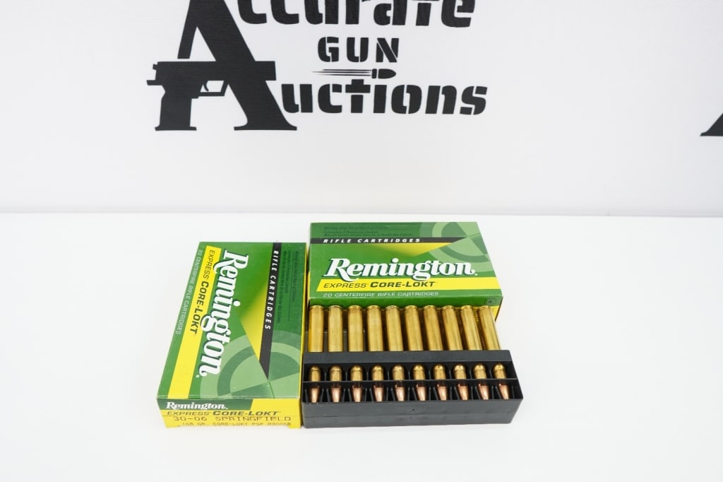 Remington Express Core-Lokt 30-06 SPRG: 40 Rounds of Remington Express Core- Lokt 165 GR Core Lokt PSP. Please see photos.