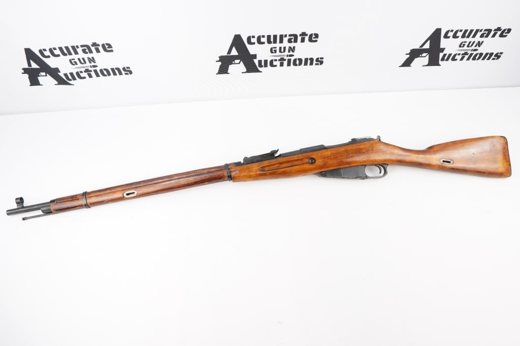 MOSIN M91/30 7.62X54R: A hex receiver Mosin 91/30, dated 1931, with an import mark by CAI Georgia VT. The barrel has a star with an arrow, the arrow has 5 fletching. This indicates a pre 1940 Tula manufactured gun. The numb