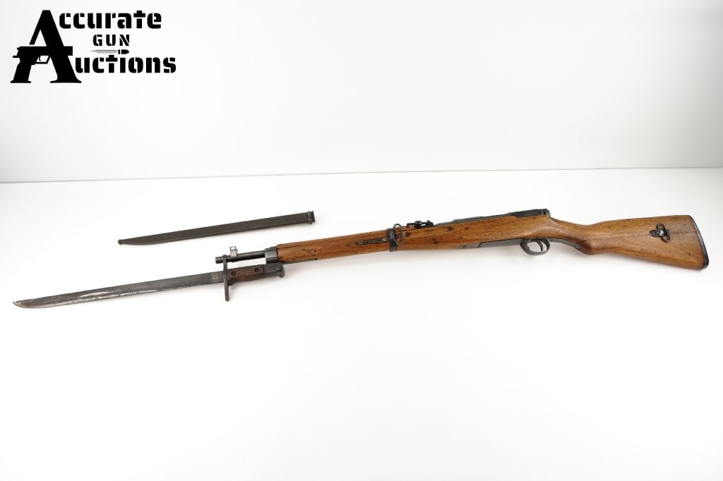 Arisaka Type 99 6.5 Jap: "The Arisaka rifles are named for Colonel Nariaki Nariakira Arisaka, who headed a commission during the 1890s which was charged with developing a new rifle to replace the earlier models such as the Mu