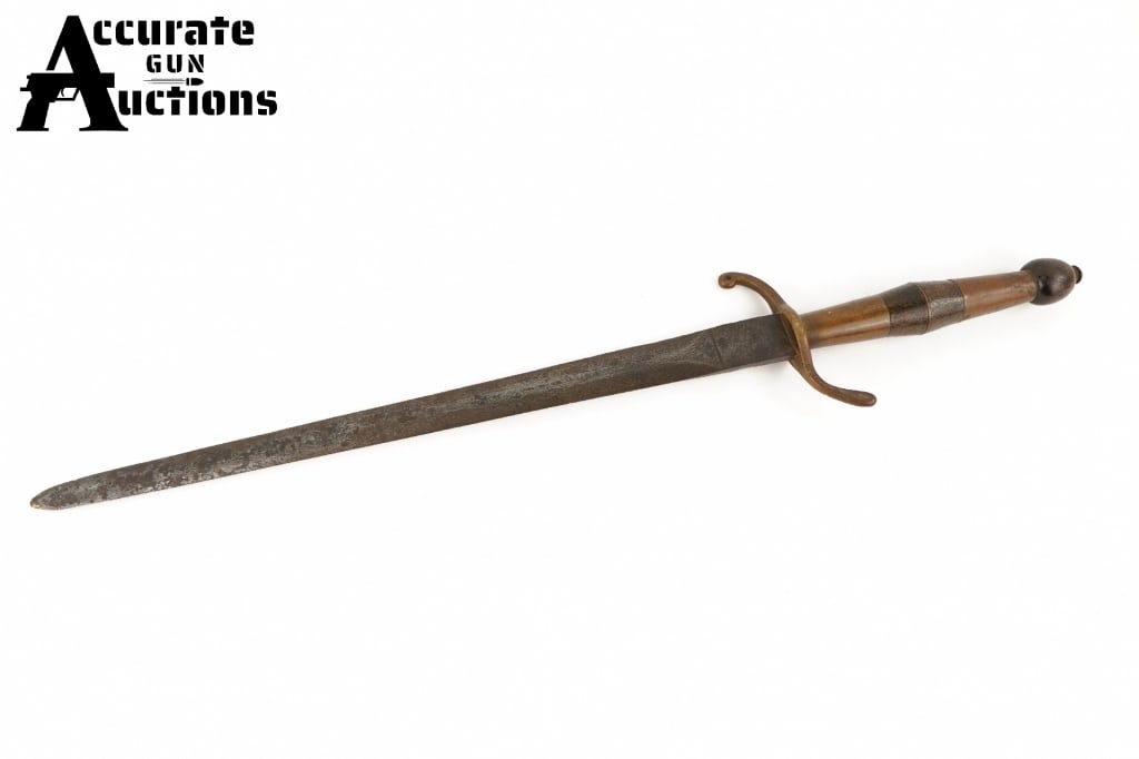 Prussian Dagger: Dagger with blade measuring 11.5" believed to be of Prussian origin. Please see photos.