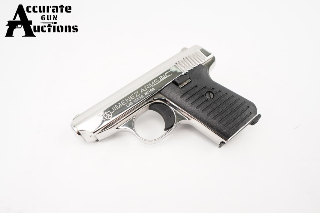 Jimenez Arms JA 22 .22 LR: The Jimenez JA-22 is a .22 LR caliber pistol with a slide and frame made of Zamak, a zinc alloy. It was introduced by Jennings Firearms as the Jennings J-22 in the 1970s. This is believed to be made i