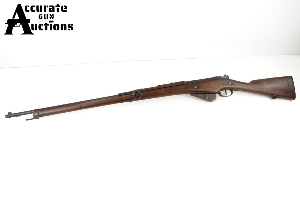 Berthier M1907-15 8mm: The Berthier rifles and carbines were a family of bolt-action small arms in 8mm Lebel, used in the French Army, and French Colonial Forces, from the 1890s to the beginning of World War II. This Rifle