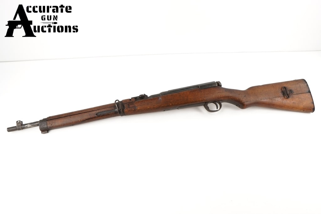 Arisaka Type 38 Carbine 6.5x50mm: The Type 38 rifle is a bolt-action service rifle that was used by the Empire of Japan predominantly during the Second Sino-Japanese War and Second World War.The design was adopted by the Imperial Japa