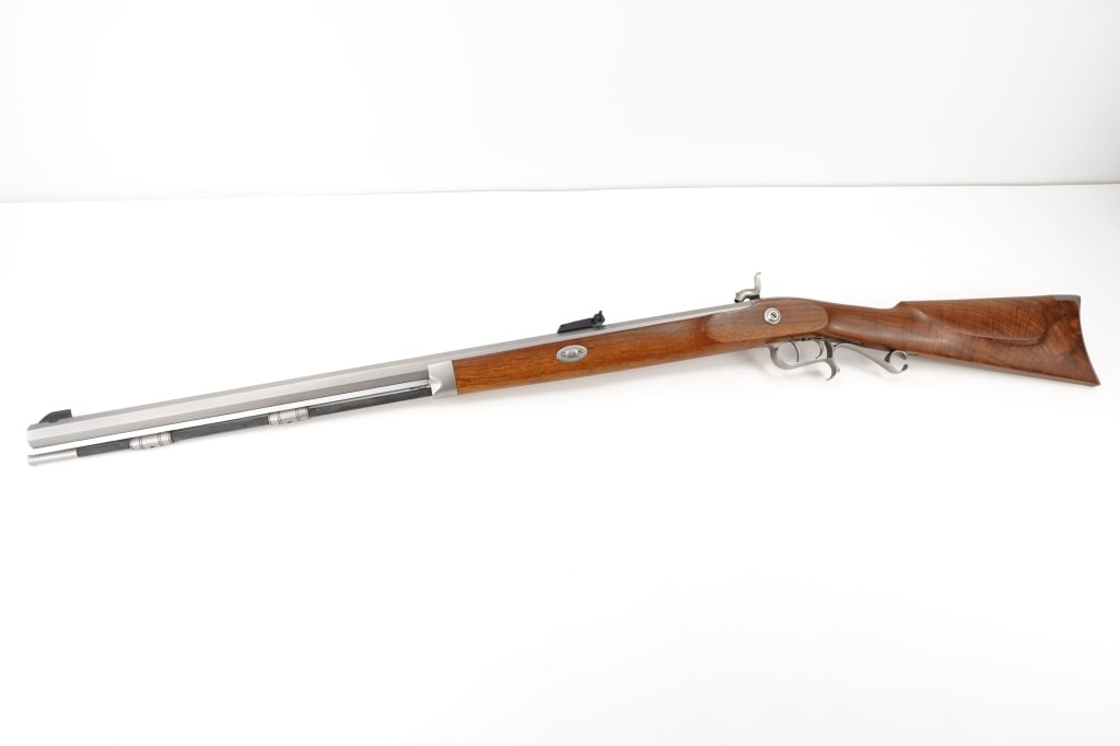 Thompson Center Silver Elitle .50 BP: Thompson Center got into the black powder business in 1970, with their Hawken rifle. These were the best black powder rifles on the market. Nearly no one made high quality black powder guns. This Silv