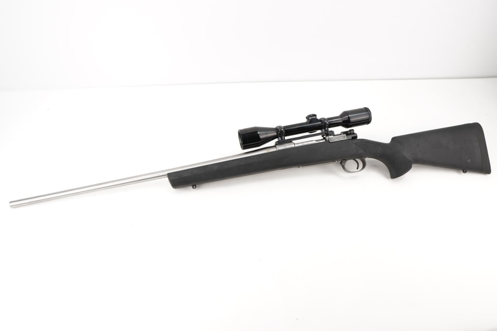 Styer NVM 8mm Mauser: The Steyr Model 1912 were Gewehr 98 pattern bolt-action battle rifles produced by Steyr before World War I. They were designed for export market. This rifle has been sporterized and polished. This rif