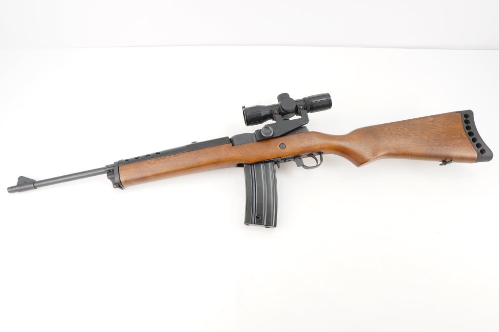 Ruger Mini 14 .223: The Ruger mini 14 was Manufactured from 1978 to 2004. This Ruger Mini 14 shows a manufactured date of 1984. This Rifle is chambered in .223 and features a 20” barrel paired with a NC star scope.
