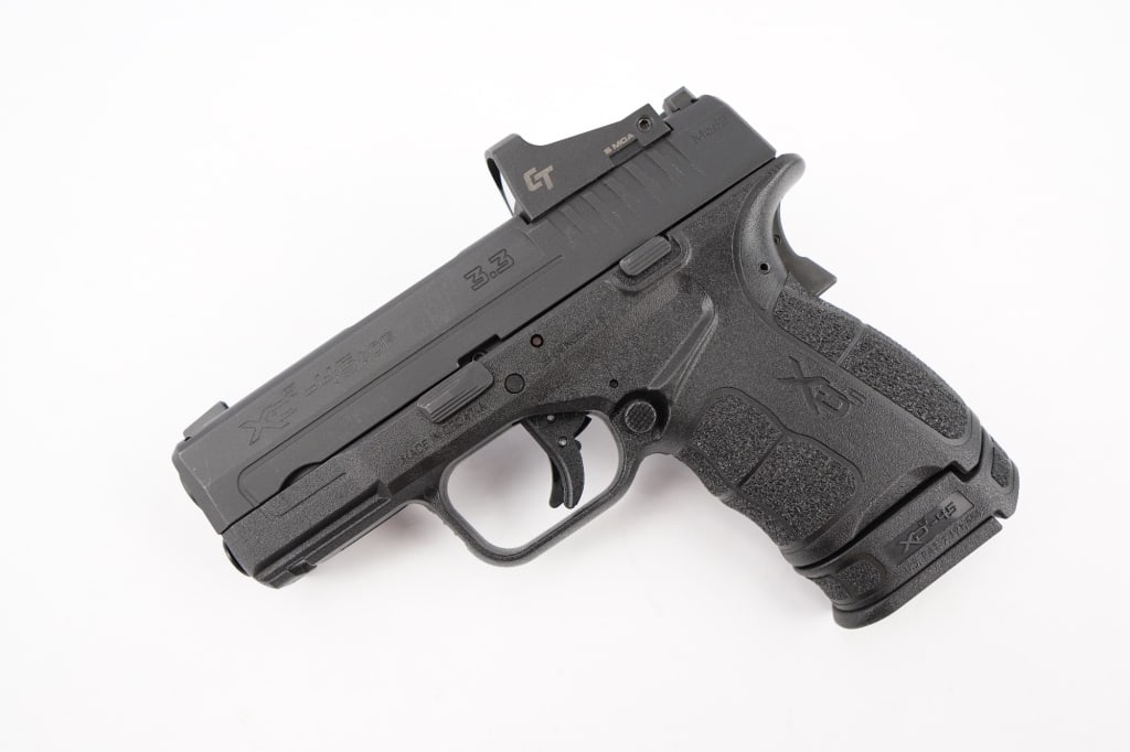 Springfield Armory XDS-45ACP .45 ACP: Packing big-bore power in an extremely concealable single-stack package, the XD-S.45 ACP comes with a factory milled slide for low-profile, direct mounting of compact optics. This powerful EDC pistol 