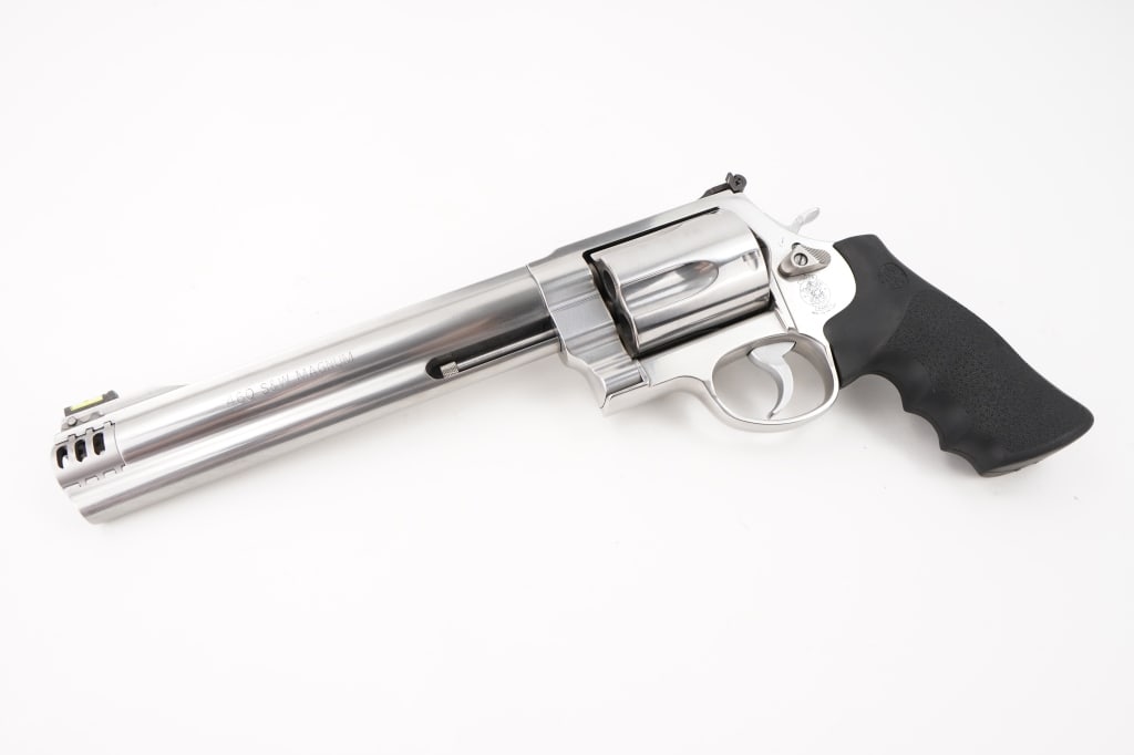 Smith & Wesson 460 VXR .460 S&W: We all grew up hearing the phrase, "Faster than a speeding bullet...," but not when it is fired from Smith & Wesson's new Model 460XVR, with the highest muzzle velocity of any production revolver on e