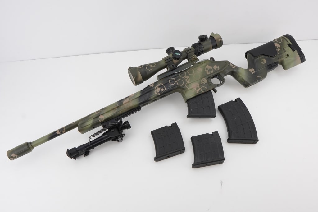 NVM Arch Angel M91 7.62x54R: The NVM Arch Angel M91, chambered in 7.62x54R, is a robust, Soviet-designed sniper rifle produced in the mid-20th century. Known for its precision and range, it is equipped with a Weaver Scope for enh