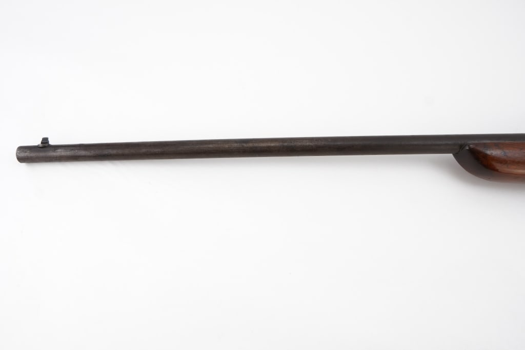 Reminton TargetMaster 510 .22 S/L/LR: Remington's iconic Targetmaster 510, introduced in 1939, is a single-shot bolt-action rifle chambered for .22 Short, Long, or Long Rifle, revered for its accuracy and simplicity. This example, with a 