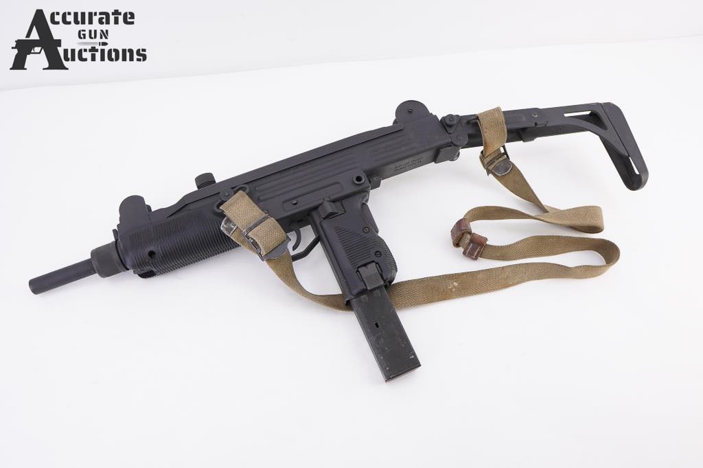 Vector Arms Uzi 9mm SBR NFA: This is a Group Industry's Model B Uzi Short-Barreled Rifle (SBR) manufactured in the U.S. by Vector Arms, using acquired Group Industries registered receivers and parts. Based on the original Uzi Gal