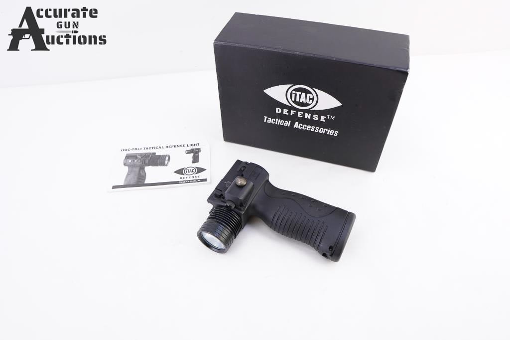 iTAC TDL1: The ITAC TDL1 (Tactical Defense Light 1) is a powerful, weapon-mounted tactical flashlight and laser system, offering over 700 lumens of LED light, a bright red laser (635nm), and multiple modes like 