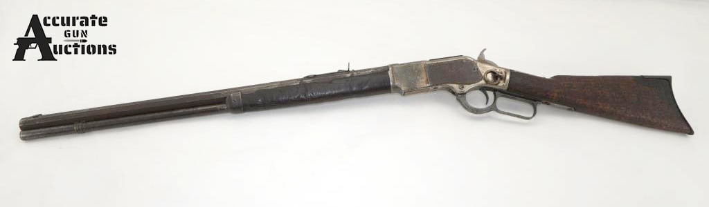 Winchester 1873 44-40: Make: Winchester Model: 1873 Caliber: 44-40 Action: Lever Barrel: 28 Bore: Frosty Serial # 563354B Condition: Good ?Collector?! Winchester 1873 .44-40 manufactured in 1902 (allegedly) used by John Per