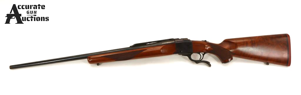 Ruger No 1 6mm Rem: Make: Ruger Model: No 1 Caliber: 6mm Rem Action: Lever/Falling Block Barrel: 25 Bore: Bright Serial # 130-32211 Condition: Very Good Manufactured in 1976, This Ruger No 1 is chambered in 6mm Rem and f