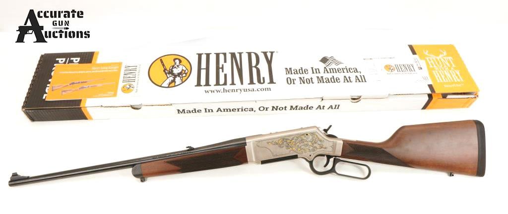 Henry H014D-223 .223/5.56: Make: Henry Model: H014D-223 Caliber: .223/5.56 Action: Lever Barrel: 20 Bore: Bright Serial # 223LR0627D Condition: Excellent The Henry Long Ranger Deluxe (Model H014D-223) is a premium, lever-action