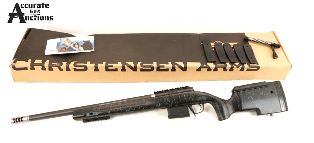 Christensen Arms Model 14 308 Win: Make: Christensen Arms Model: Model 14 Caliber: 308 Win Action: Bolt Barrel: 22 Bore: Bright Serial # XS00976 Condition: Very Good The MCR is what happens when relentless innovation meets real-world