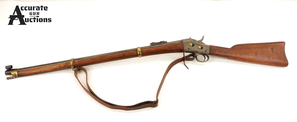Remington Rolling Block No 1 50/70: Make: Remington Model: Rolling Block No 1 Caliber: 50/70 Action: Rolling Block Barrel: 28.25 Bore: Shiny Serial # 2761 Condition: Good The Remington Rolling Block No. 1 chambered in .50-70 Government 