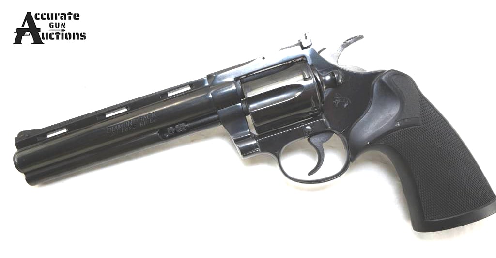 Colt Diamondback (1978) .22LR: Make: Colt Model: Diamondback (1978) Caliber: .22LR Action: DA Bore: Bright Serial # R52560 Condition: Very Good ?Collector? Manufactured in 1978 as per serial number and ?R? prefix. This Colt