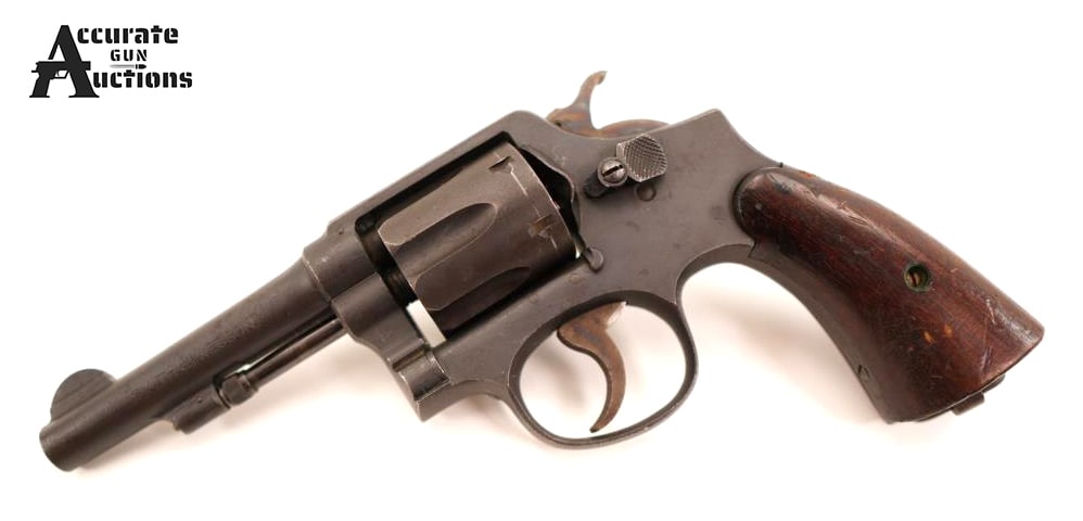 Smith & Wesson Victory Navy .38 S&W Spl CTG: Make: Smith & Wesson Model: Victory Navy Caliber: .38 S&W Spl CTG Action: DA Barrel: 4 Bore: Bright Serial # V227919 Condition: Good Manufactured in 1943 this S&W Victory Model is a highly desirable s