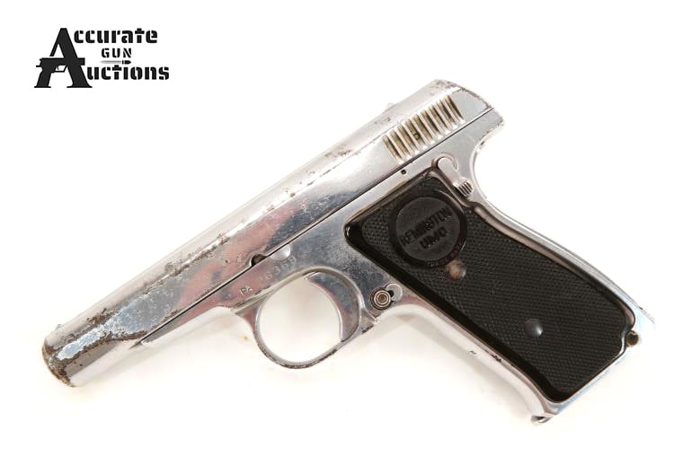 Remington 51 380: Make: Remington Model: 51 Caliber: 380 Action: Semi Barrel: 4 Bore: Dark Serial # PA26369 Condition: Good The Remington Model 51 is an early 20th-century pocket pistol designed by John Pedersen. Chamb