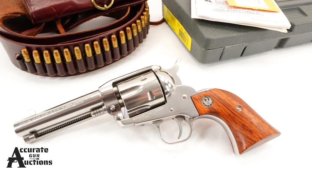 Ruger Vaquero 357: Make: Ruger Model: Vaquero Caliber: 357 Action: SA Barrel: 4 Bore: Bright Serial # 58-87953 Condition: Very Good Update Coming Soon!!! Please See Photos!!!