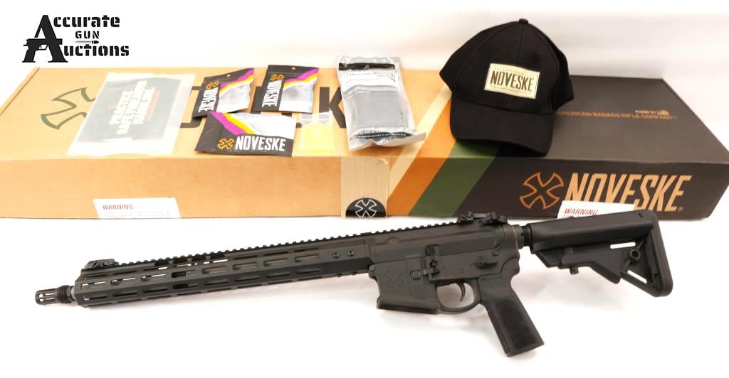 Noveske N4 5.56: Make: Noveske Model: N4 Caliber: 5.56 Action: Semi Barrel: 18 Bore: Bright Serial # M03727 Condition: Excellent The Noveske N4 is a premium line of AR-15 pattern firearms manufactured by Noveske Rifle