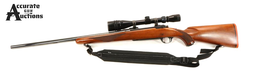 Ruger M77 7x57cal: Make: Ruger Model: M77 Caliber: 7x57cal Action: Bolt Barrel: 24 Bore: Bright Serial # 70-79399 Condition: Good This Ruger M77 in .7x57mm. It has a deep blue finish, heavy barrel, a factory checkered w