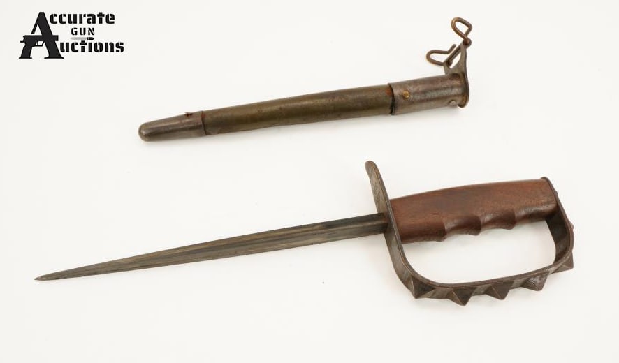 Landers, Frary & Clark 1917 Trench Knife: Make: Landers, Frary & Clark Model: 1917 Trench Knife Condition: Very Good Stamped U.S. L.F. & C. 1917 on the metal knuckle guard (the "1917" refers to the official adoption year/model. A 9-inch,