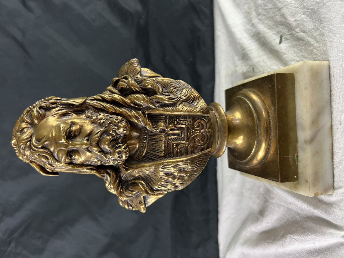 Original 19 Century French Antique Bronze Sculpture.A.carrier (1824-1887): Original Albrecht Drewer. Small version gold patena. Signed by A Carrier 10x5x4 Onyx marble base 4x4 6 lbWe can ship this item with lowest possible cost of packing and shipping.