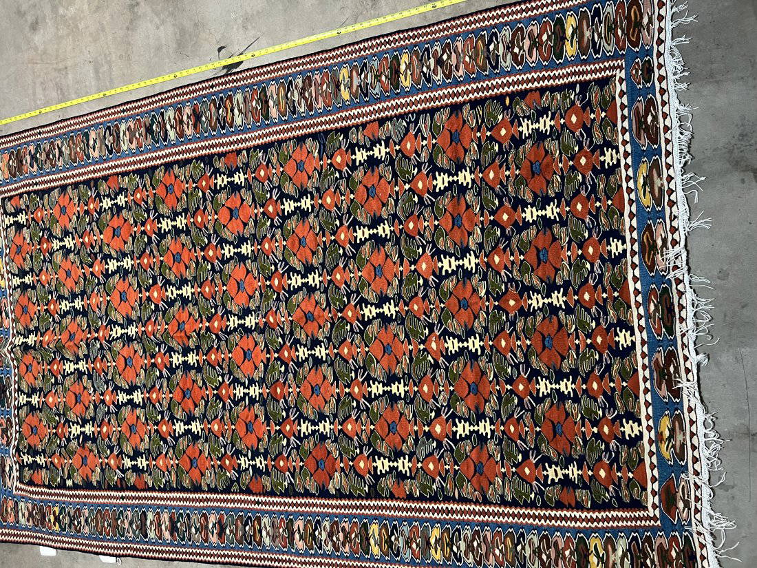 Buy Beautiful Natural Dyed Flat Woven Rug San Diego Art Auction In Ca