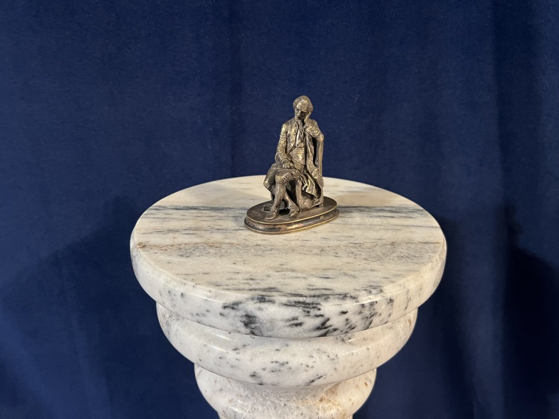 Extremely rare 19th Century Antique French Bronze Miniature Sculpture (1 of 5)