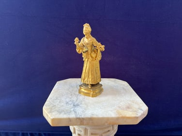 Art Nouveau Signed Ernest  Wante (Belgium 1872-1960) Bronze Sculpture