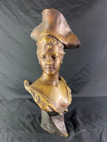 George Van Der Straeten art Nouveau  Bronze Sculpture C 1890
