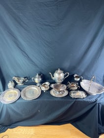 Silvered Serving Dishes