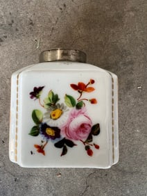 Antique Hand Painted Ink Well