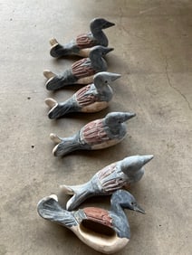 Hand Painted Wooden Duck Napkin Ring