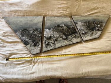 3 PCS wall art abstract