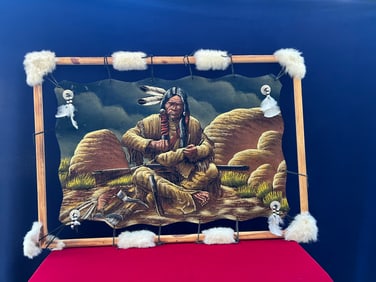Oil  painting by Navajo artist sanchez