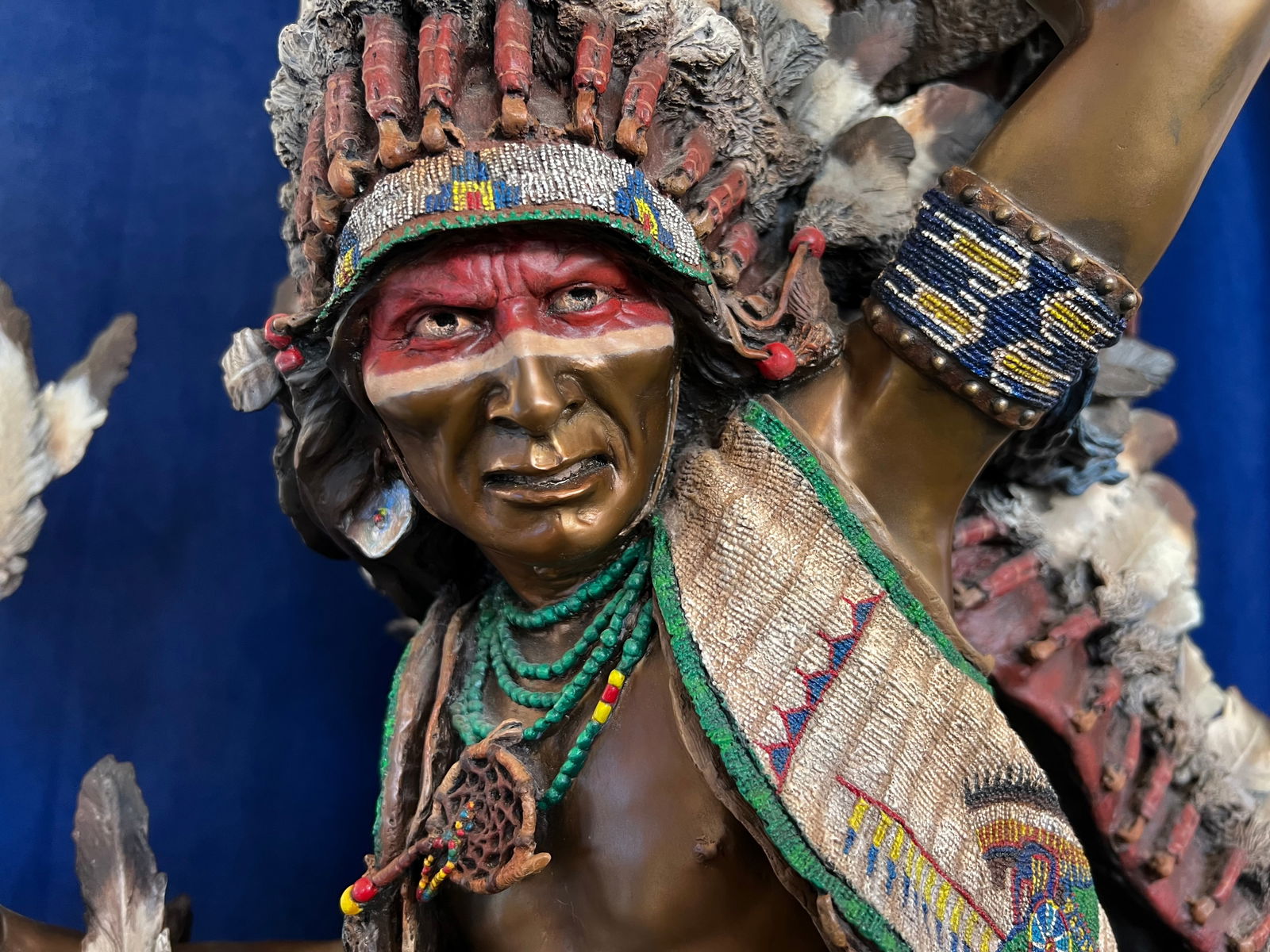 John Coleman $60,000 value massive bronze sculpture. 53x30x16 on lazy Susan (1 of 18)